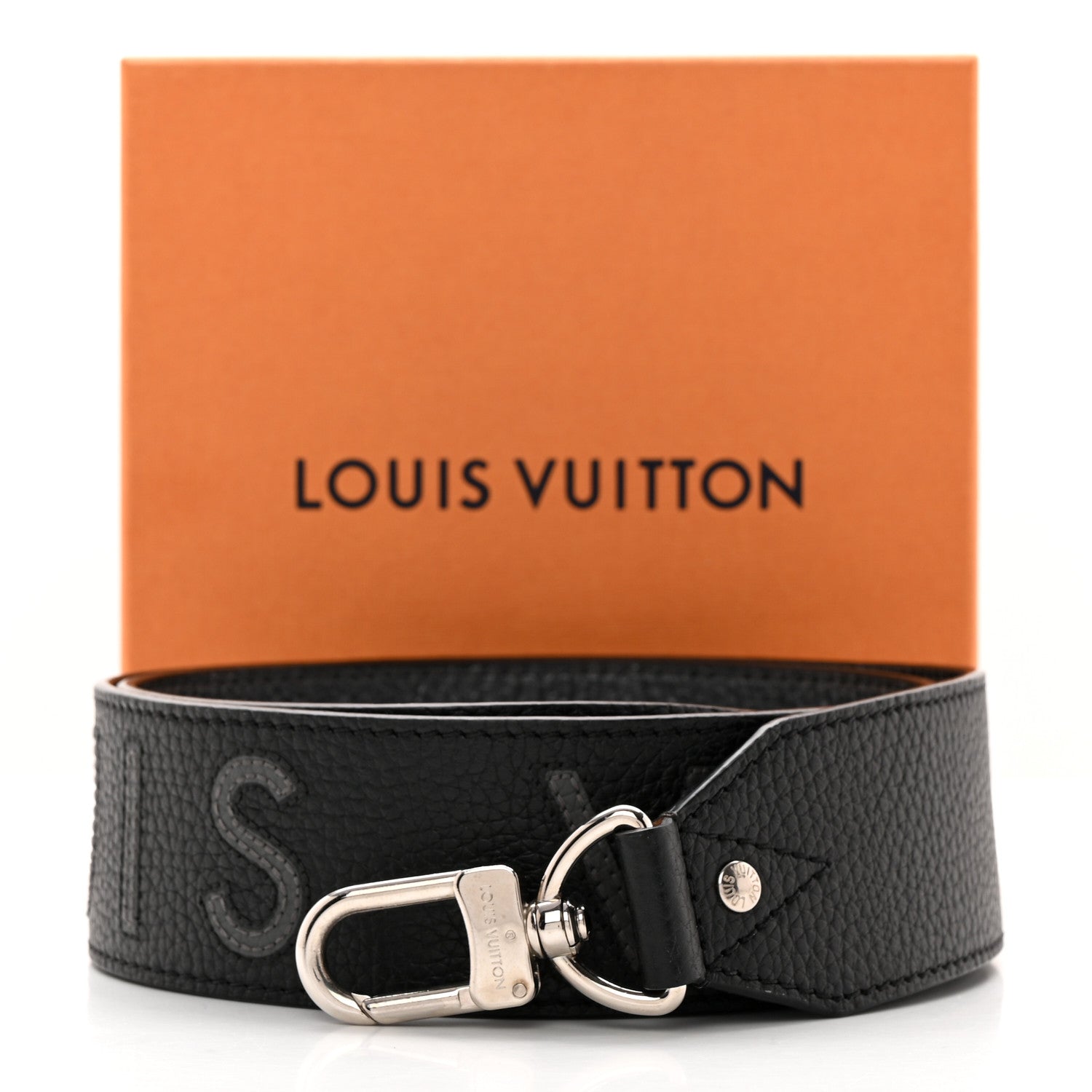 Louis Vuitton Taurillon Bandouliere Shoulder Strap Black 7 of 7