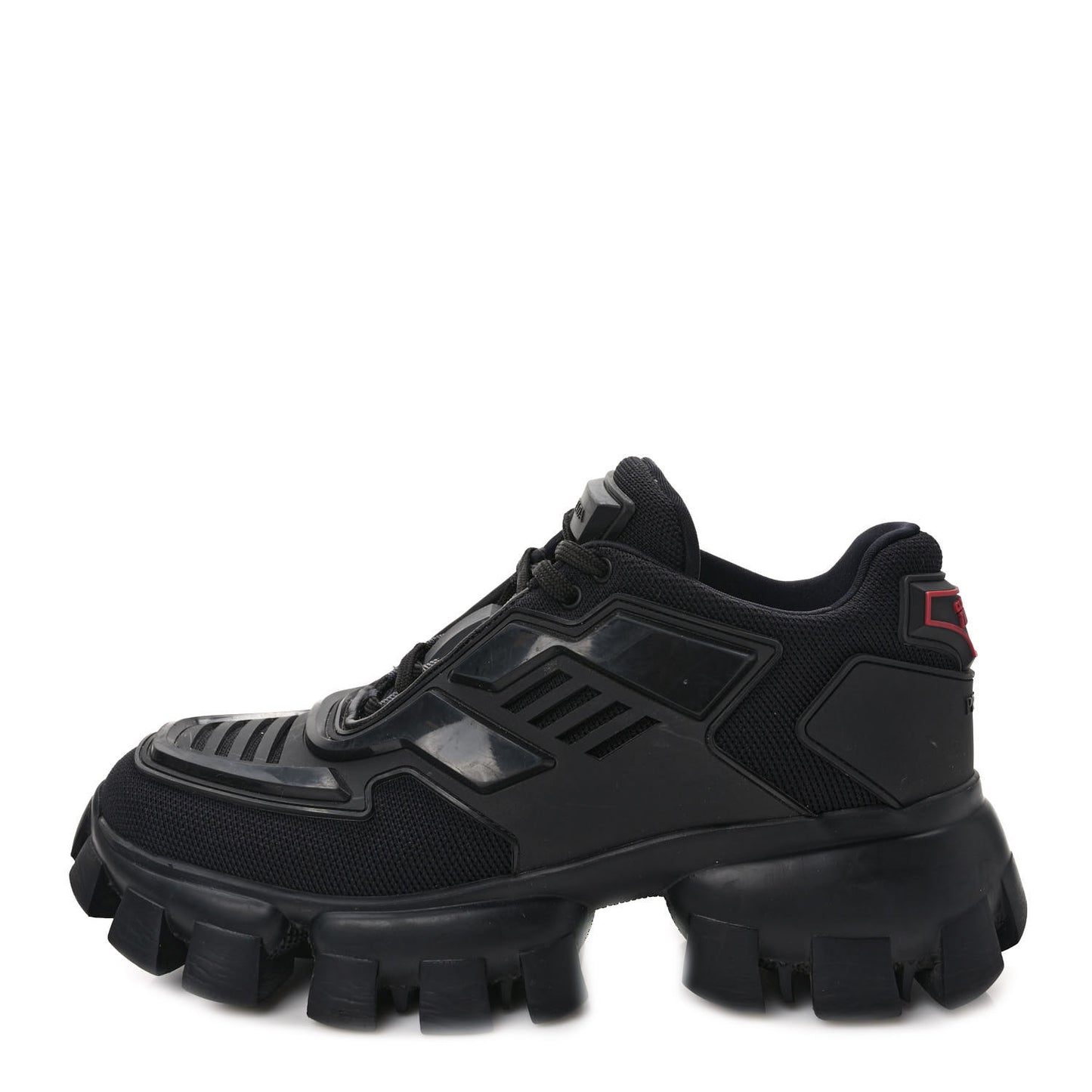 Rubber Technical Knit Fabric Cloudbust Thunder Sneakers 37 Black