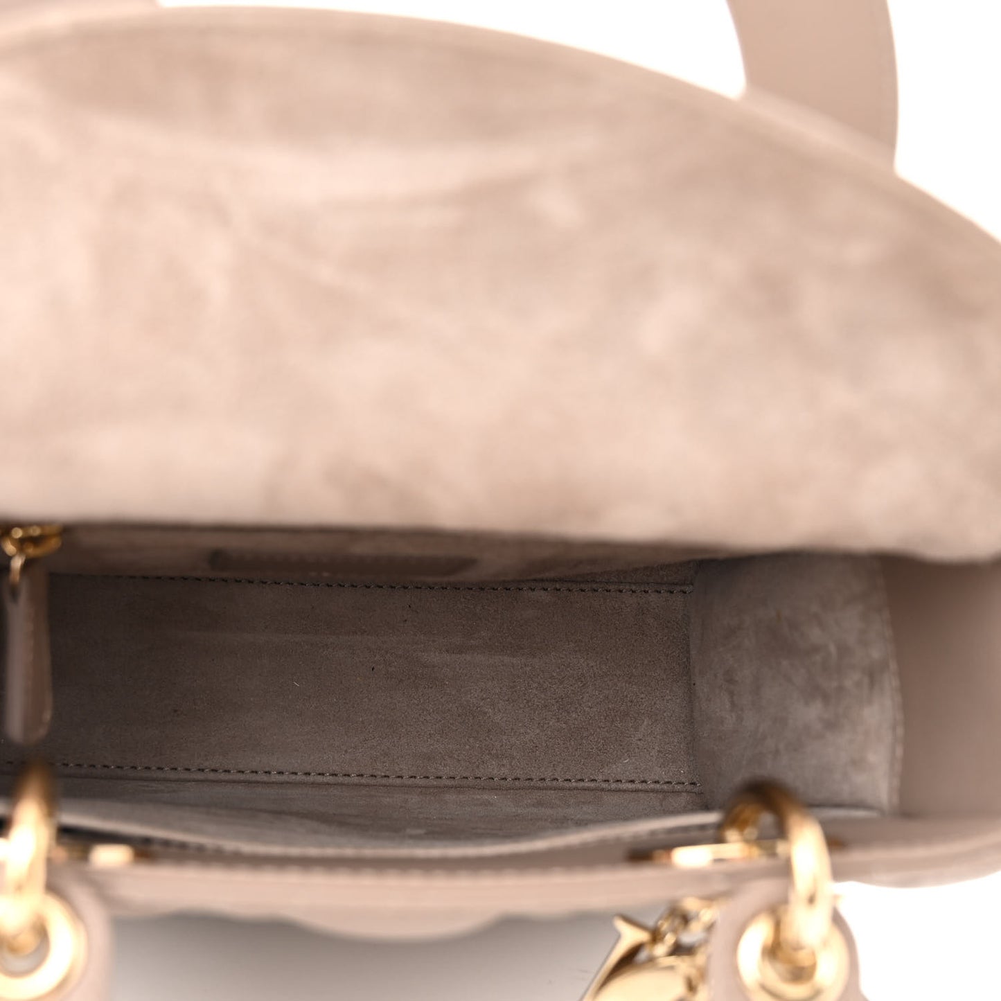 Lambskin Cannage Small My ABCDior Lady Dior Warm Taupe