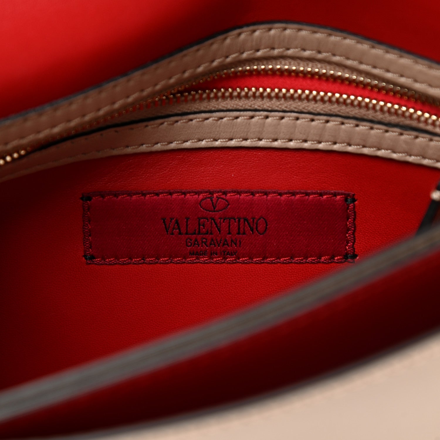 Valentino Garavani Nappa Rockstud Wristlet Clutch Poudre 6 of 8