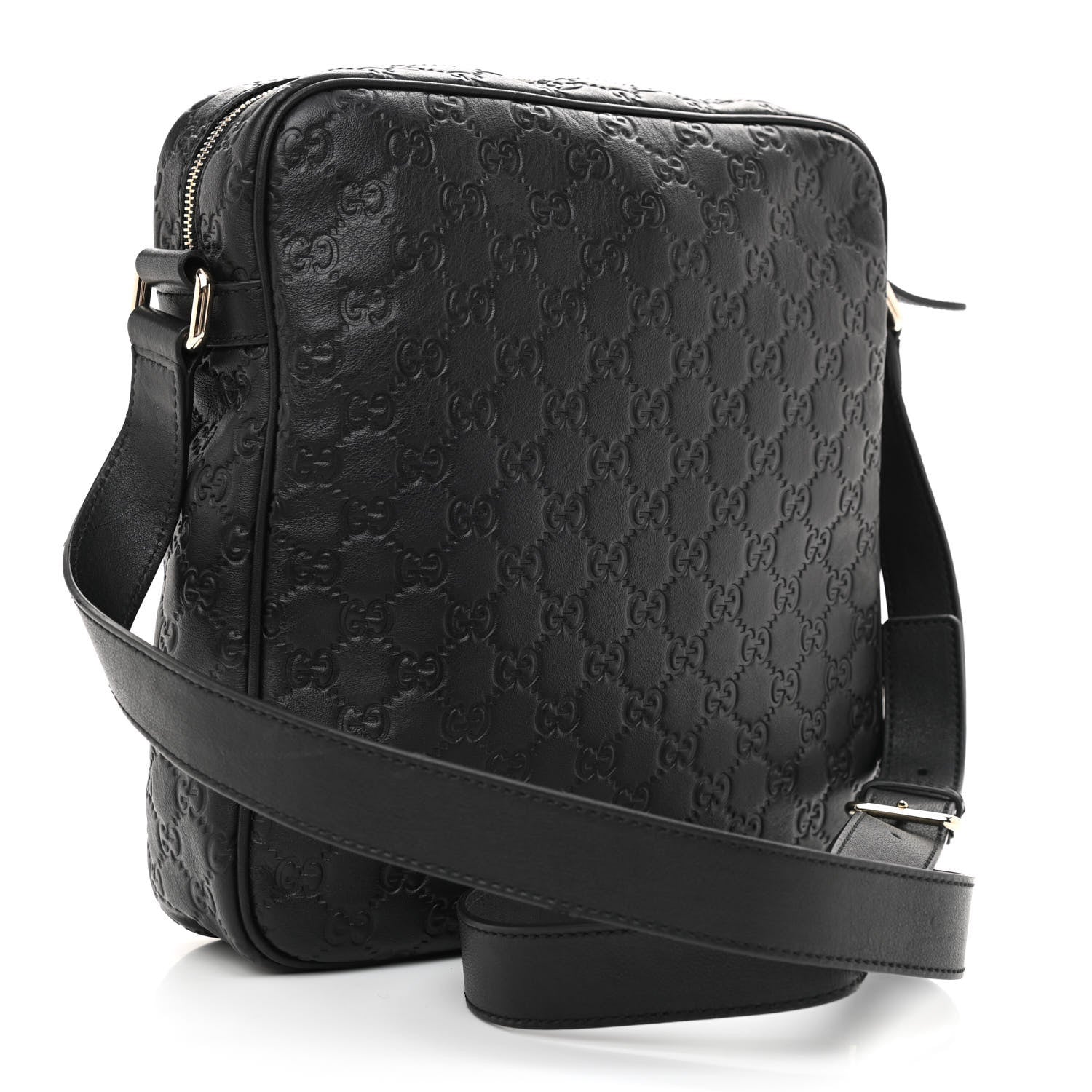 Gucci Guccissima Medium Messenger Black 3 of 8