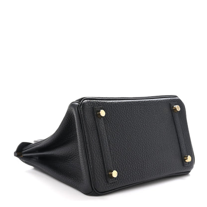 Hermes Togo Verso Birkin 25 Black Toundra 4 of 11