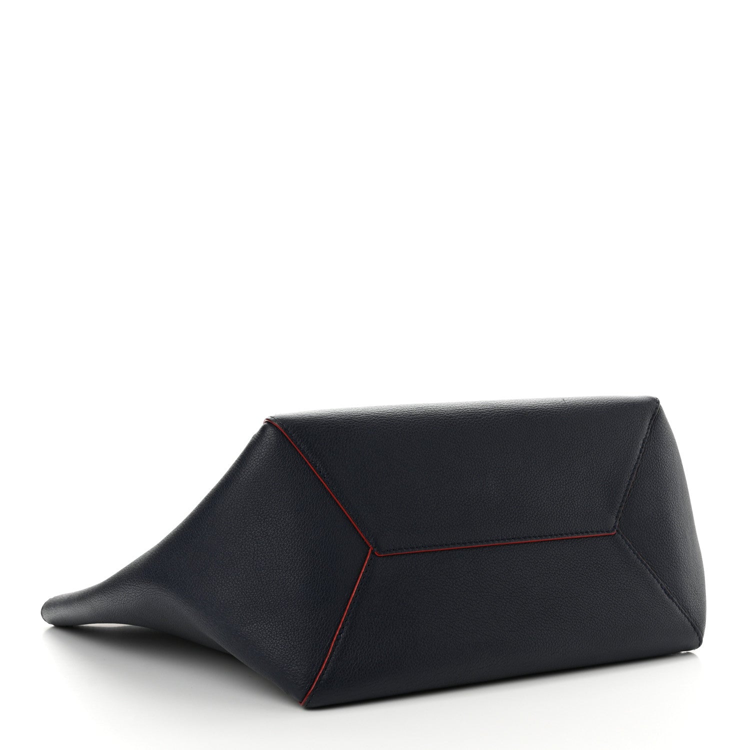 Louis Vuitton Calfskin Braided Lockme Cabas Marine Rouge 4 of 14