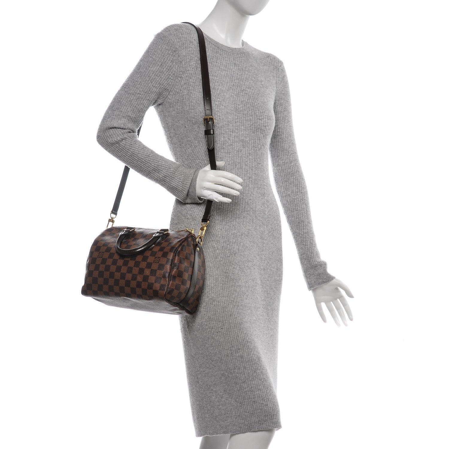 Louis Vuitton Damier Ebene Speedy Bandouliere 25 2 of 6