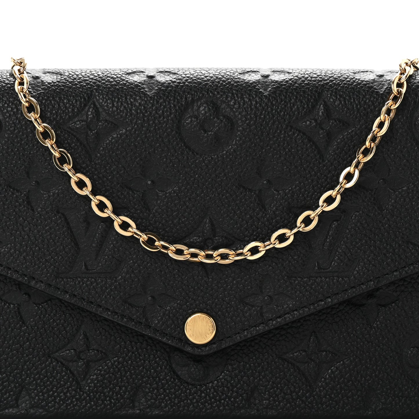 Empreinte Pochette Felicie Chain Wallet Black