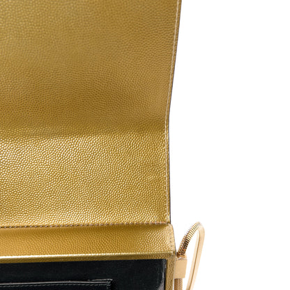 Saint Laurent Grain De Poudre Monogram Small Kate Slide Chain Crossbody Box Bag Gold 11 of 12