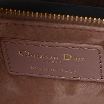 Christian Dior Lambskin Cannage Medium Lady Dior Bois de Rose 6 of 9