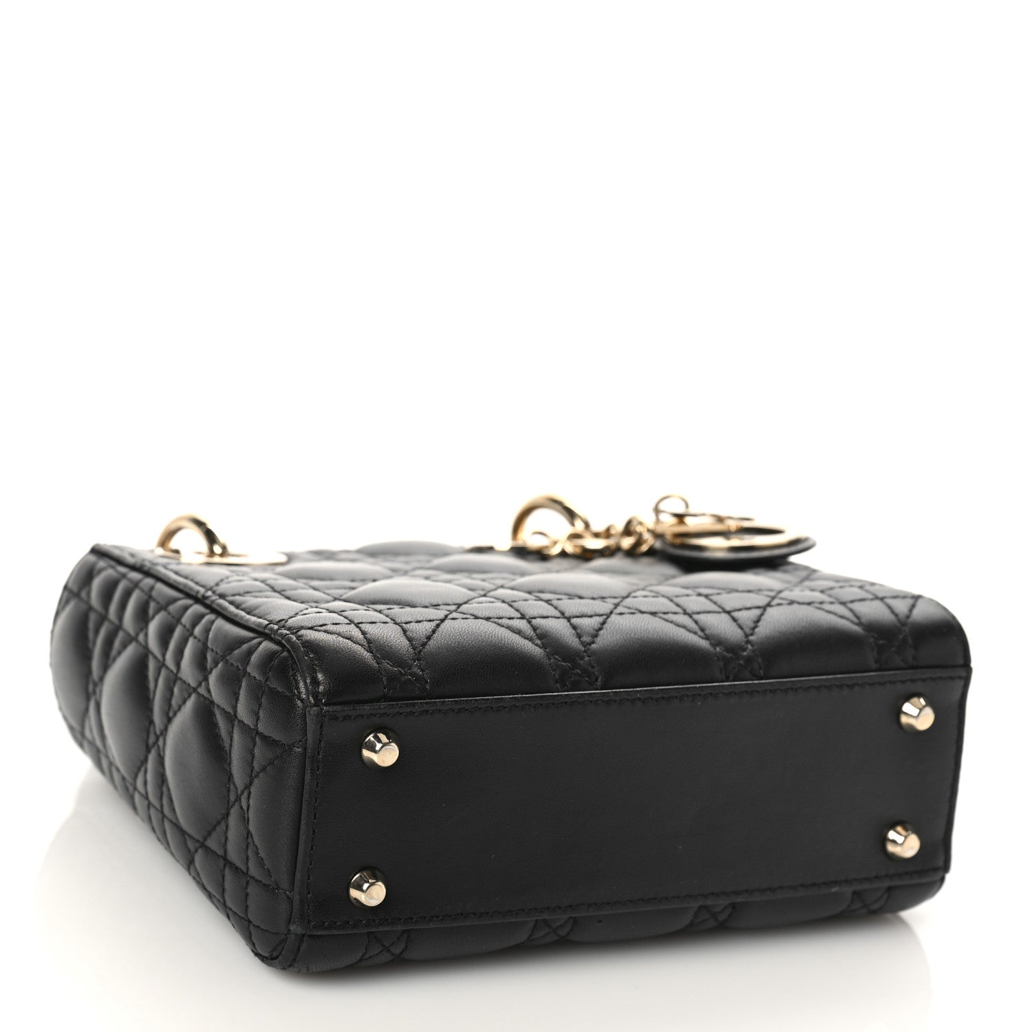 Christian Dior Lambskin Cannage Mini Lady Dior Black 4 of 8