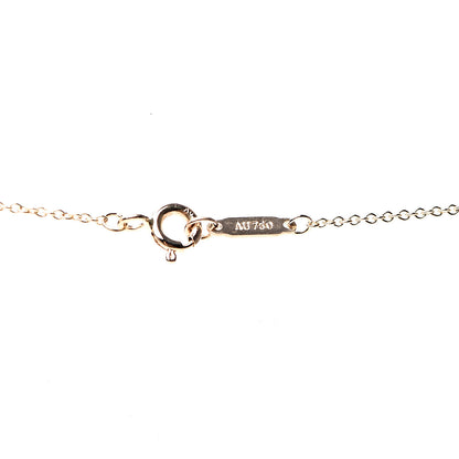 Tiffany 18K Rose Gold East-West Oval Key Pendant Necklace 3 of 5