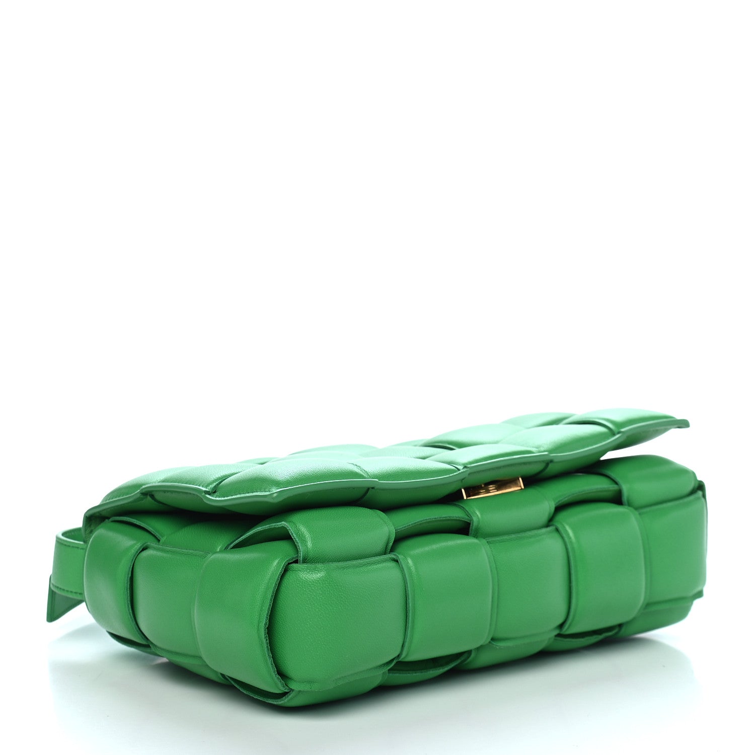 Bottega Veneta Nappa Maxi Intreccio Padded Cassette Crossbody Bag Grass 4 of 9