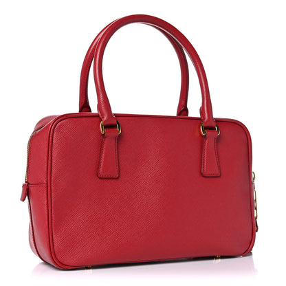 Prada Saffiano Lux Bowler Fuoco 2 of 18