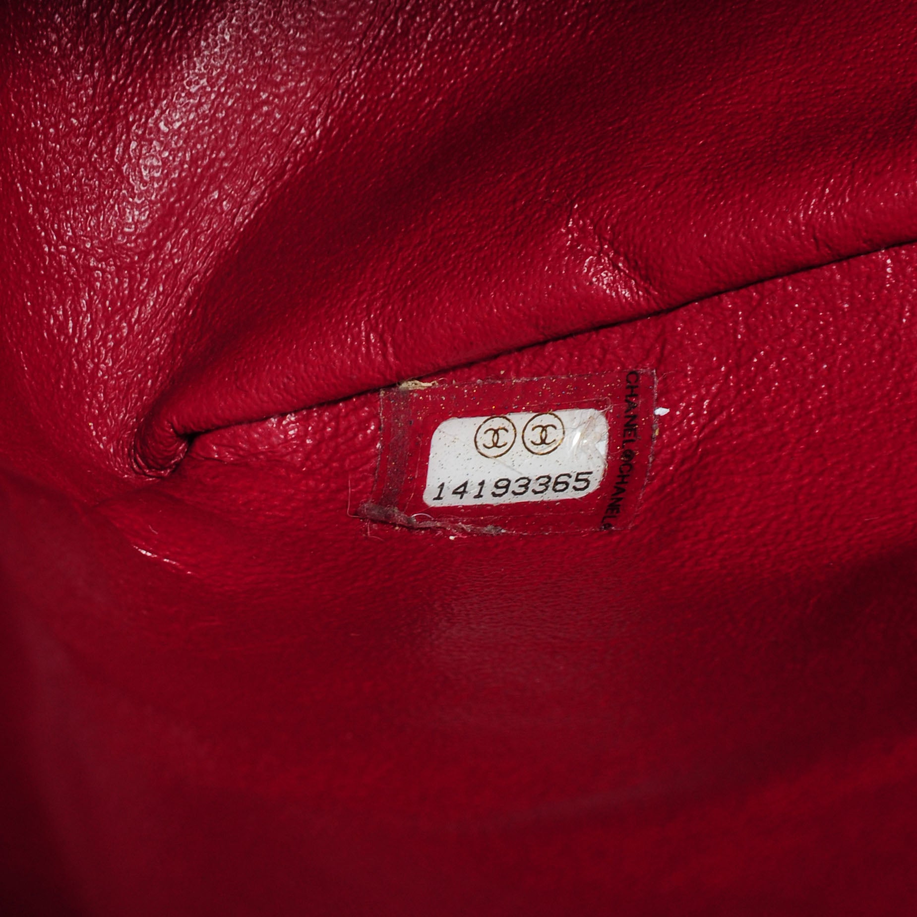 Chanel Distressed Patent 2.55 Reissue 227 Flap Raspberry Red 7 of 8