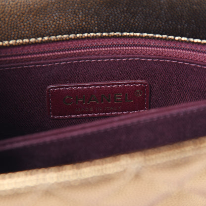 Chanel Metallic Caviar Quilted Mini Coco Handle Flap Gold 4 of 8