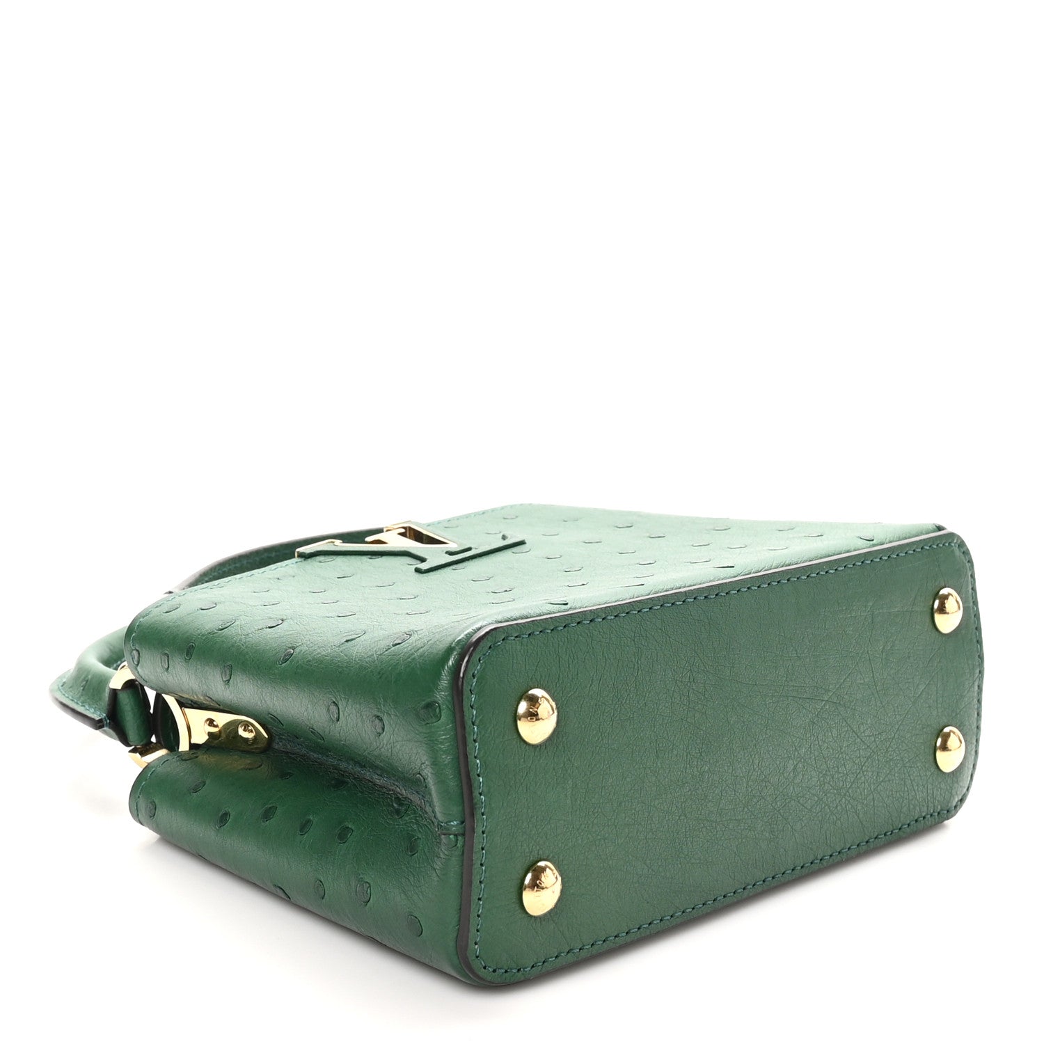 Louis Vuitton Ostrich Capucines Mini Mint 4 of 10