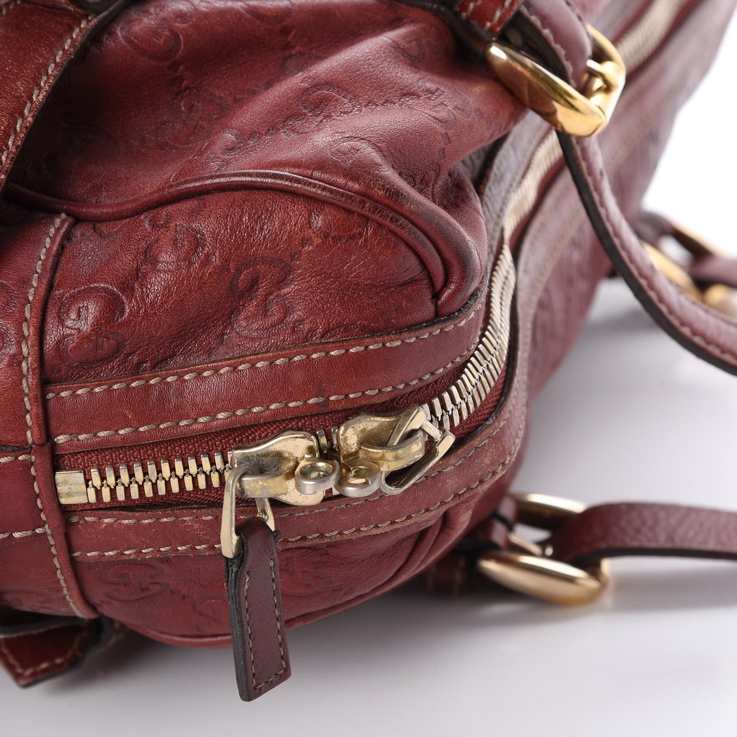 Guccissima 85th Anniversary Boston Rusty Red