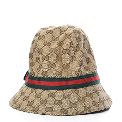 Gucci Monogram Web Bucket Hat XL Brown 4 of 7