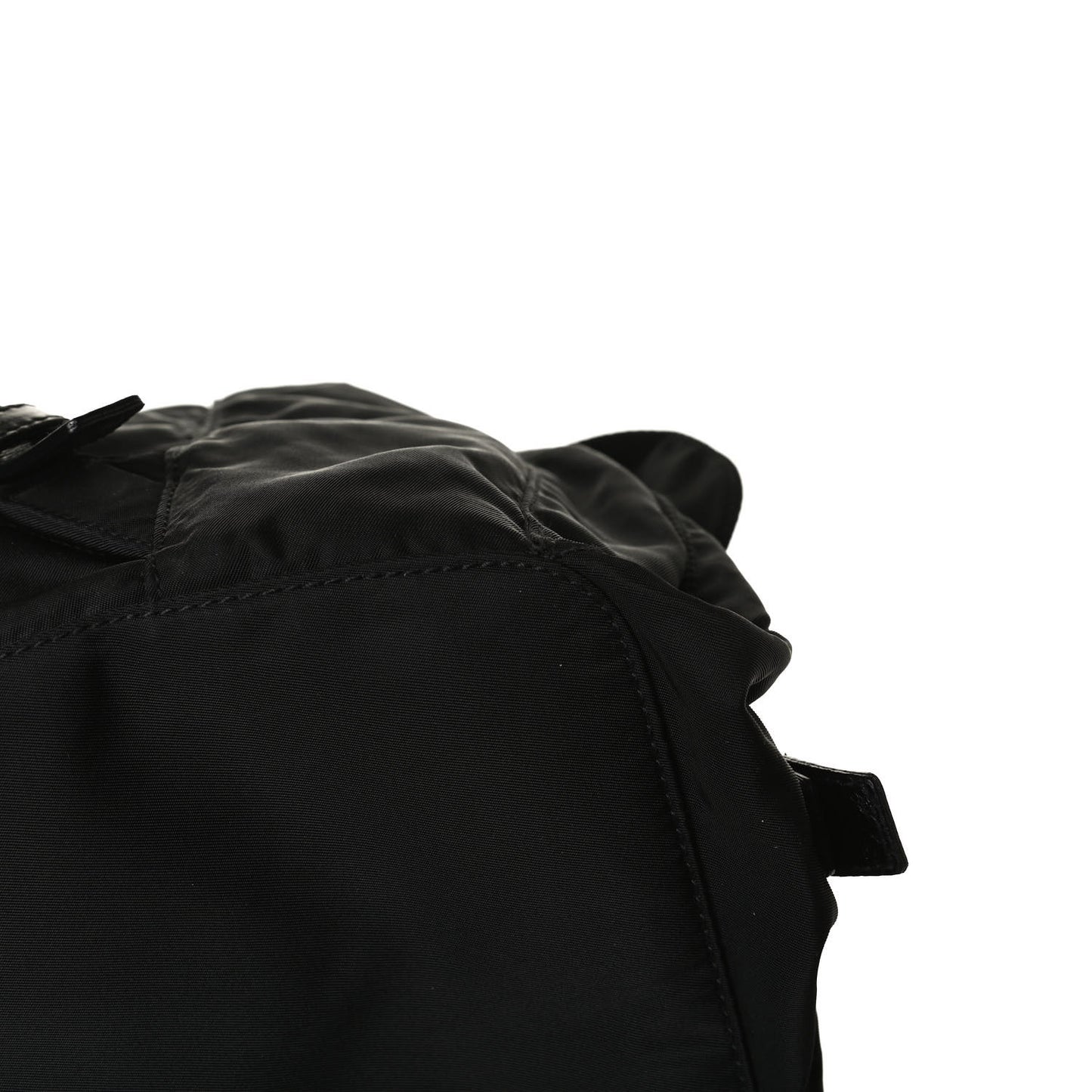 Tessuto Nylon Saffiano Medium Backpack Black