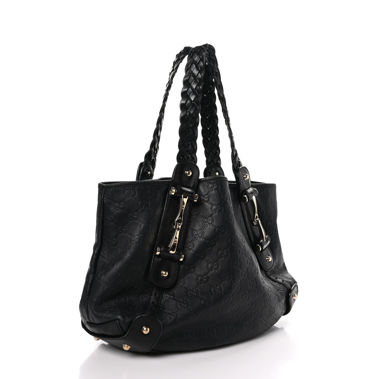 Guccissima Small Pelham Shoulder Bag Black