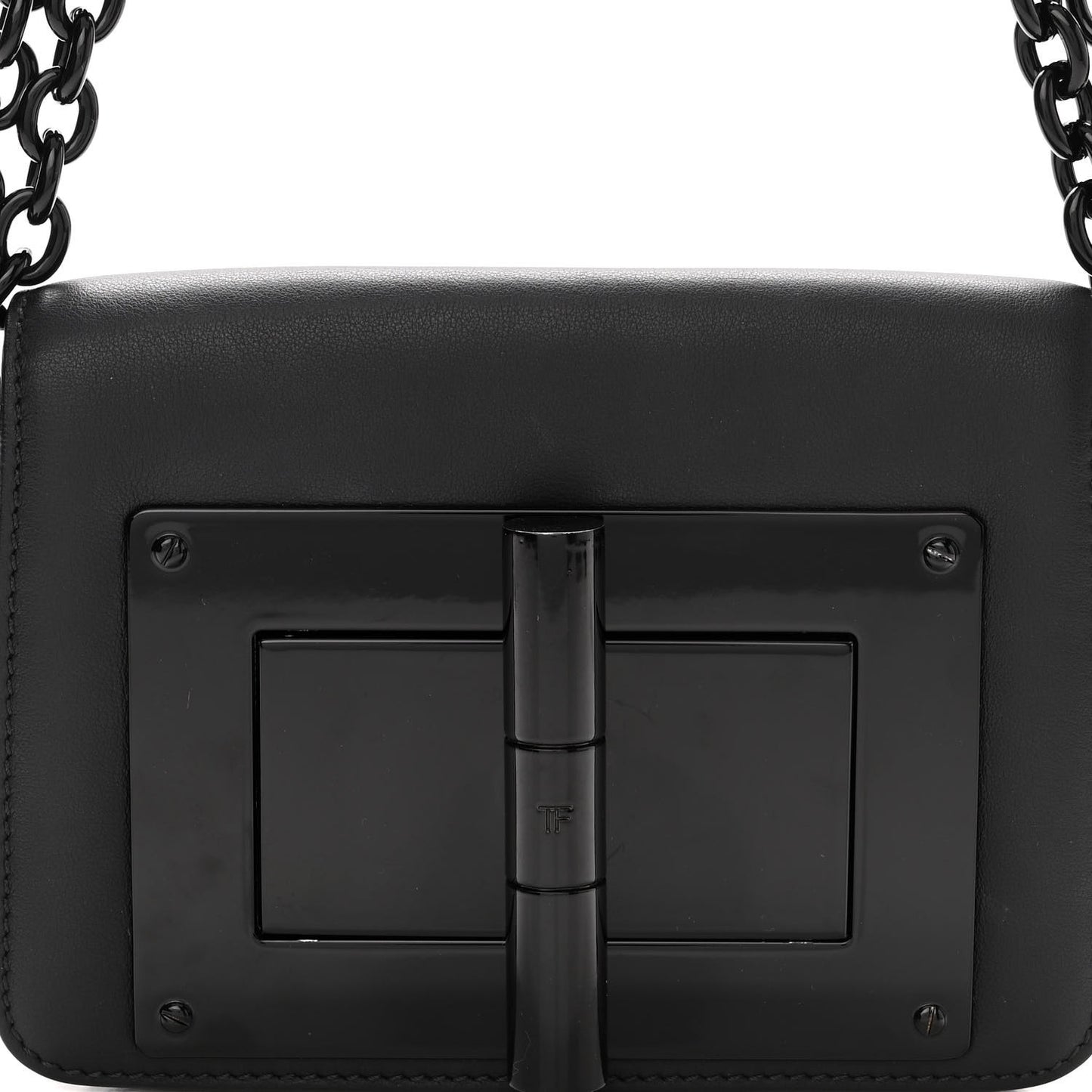 Calfskin Natalia Chain Bag Black