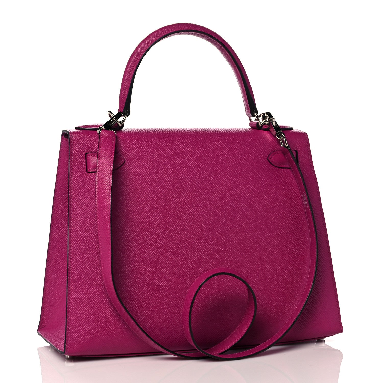 Hermes Epsom Kelly Sellier 28 Rose Pourpre 3 of 37