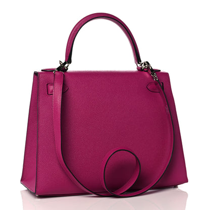 Hermes Epsom Kelly Sellier 28 Rose Pourpre 3 of 37