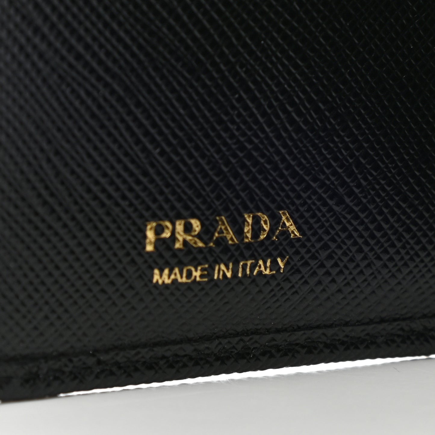 Saffiano Metal Compact Wallet Black