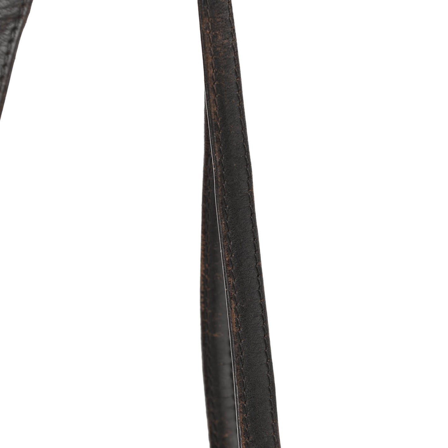 Visetos Dog Bone Striped Shopper Tote Cognac
