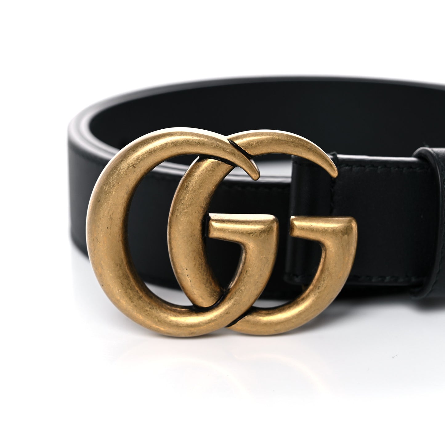 Calfskin Double G 30mm Belt 80 32 Black