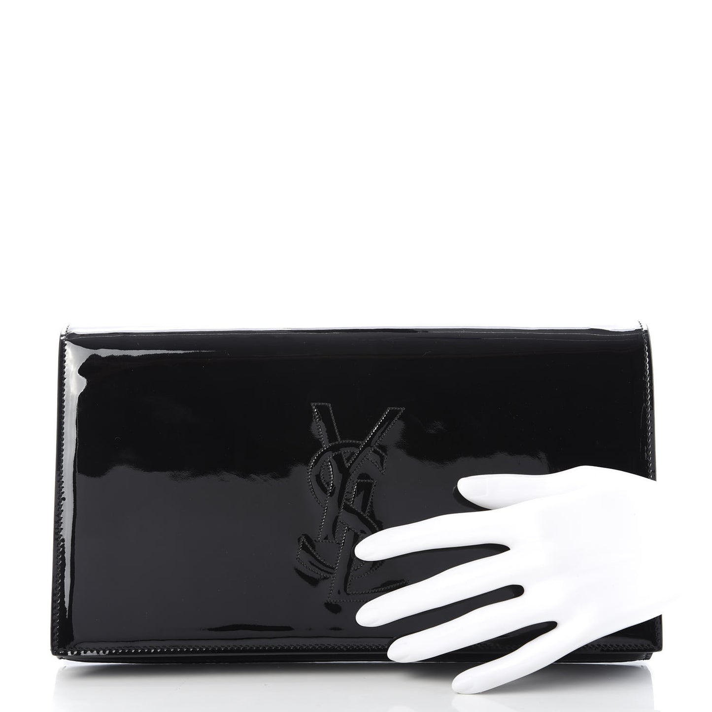 Patent Monogram Large Belle De Jour Clutch Black