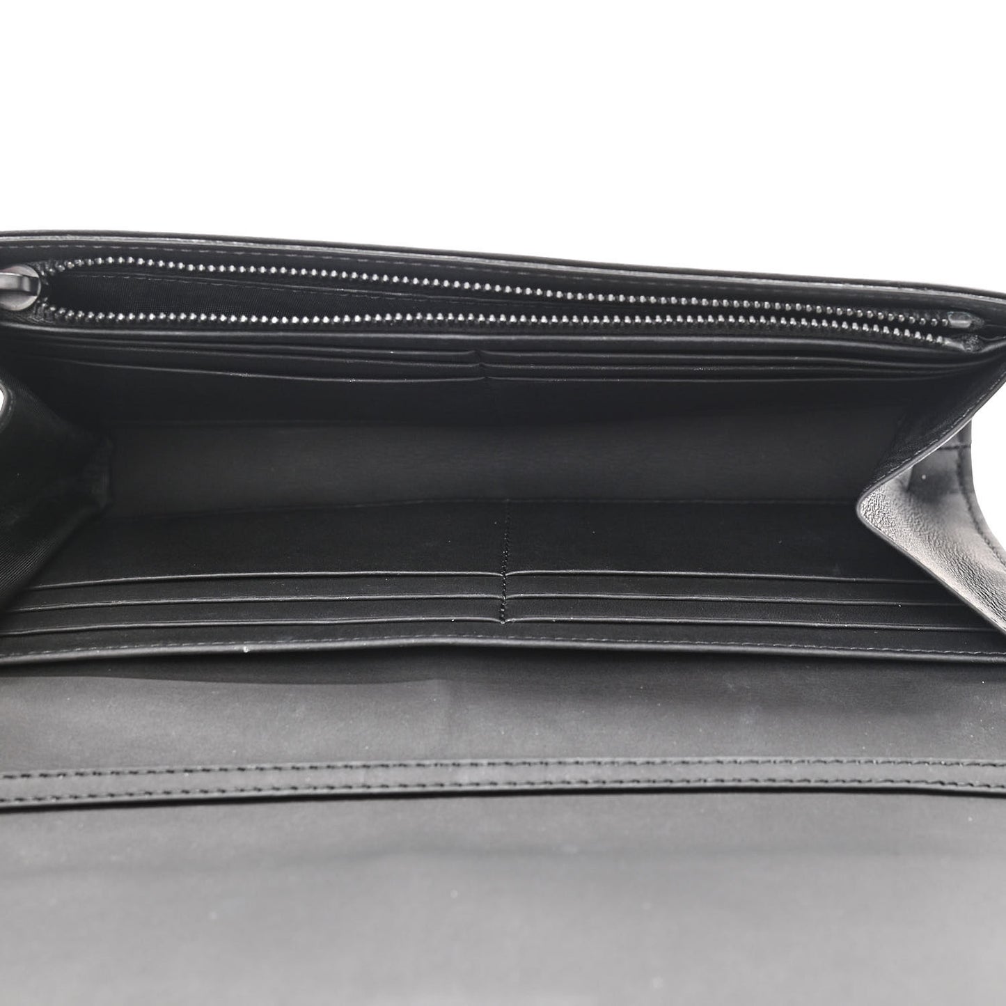 Ultra Matte Calfskin Studded Diorama Croisiere Chain Wallet Black
