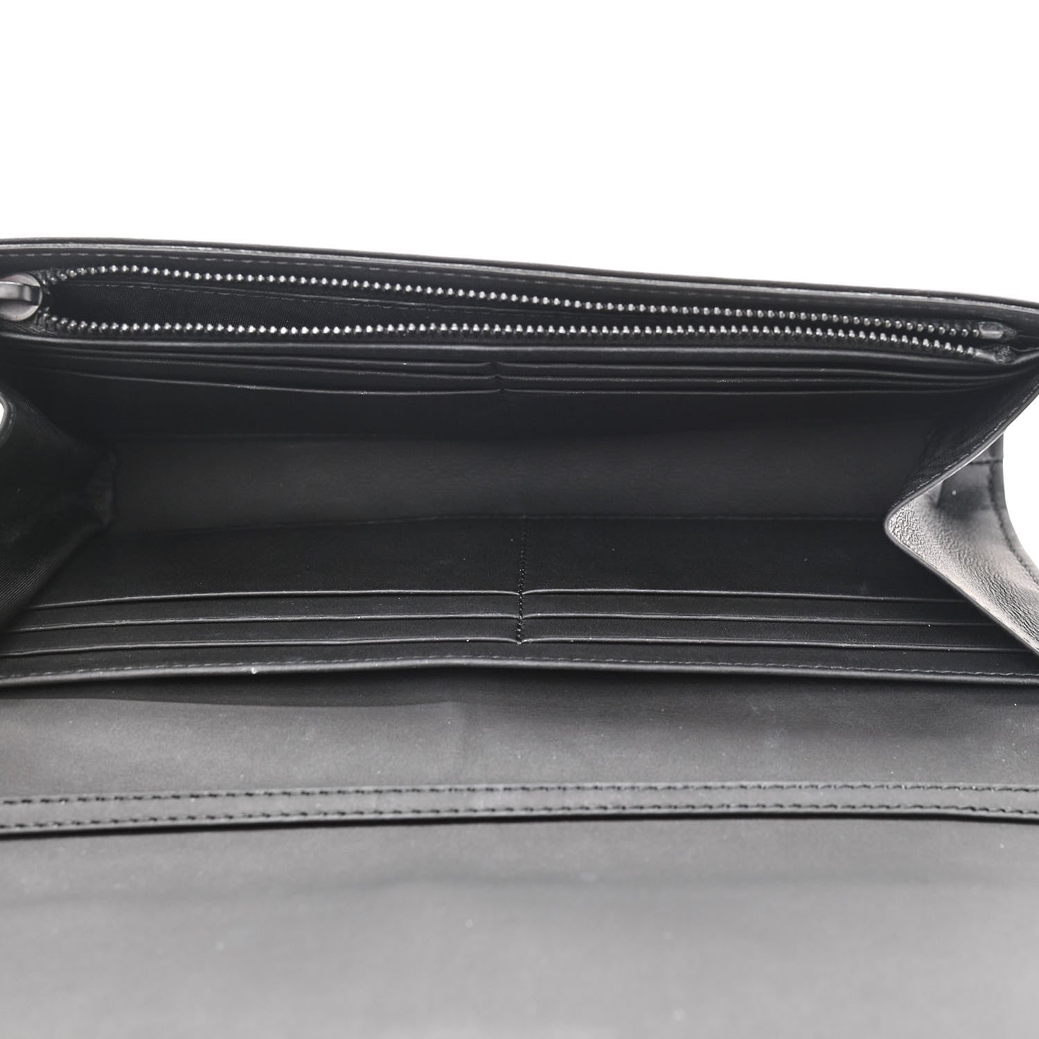 Christian Dior Ultra Matte Calfskin Studded Diorama Croisiere Chain Wallet Black 7 of 9