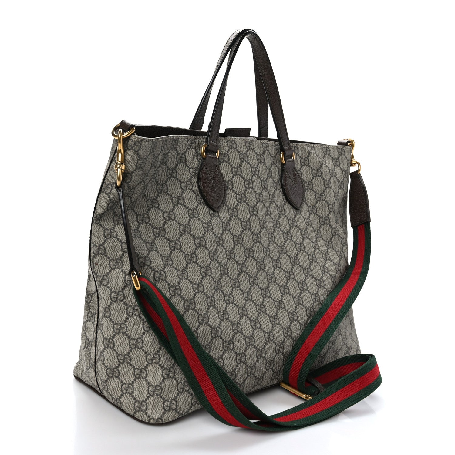 Gucci Soft GG Supreme Monogram Courrier Medium Crossbody Tote Beige New Acero 3 of 9