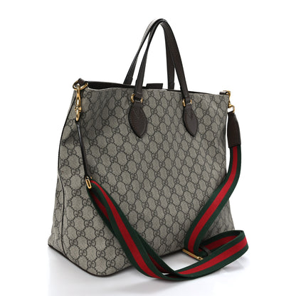 Gucci Soft GG Supreme Monogram Courrier Medium Crossbody Tote Beige New Acero 3 of 9