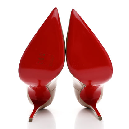 Christian Louboutin Patent So Kate 120 Pumps 37.5 Nude 6 of 9