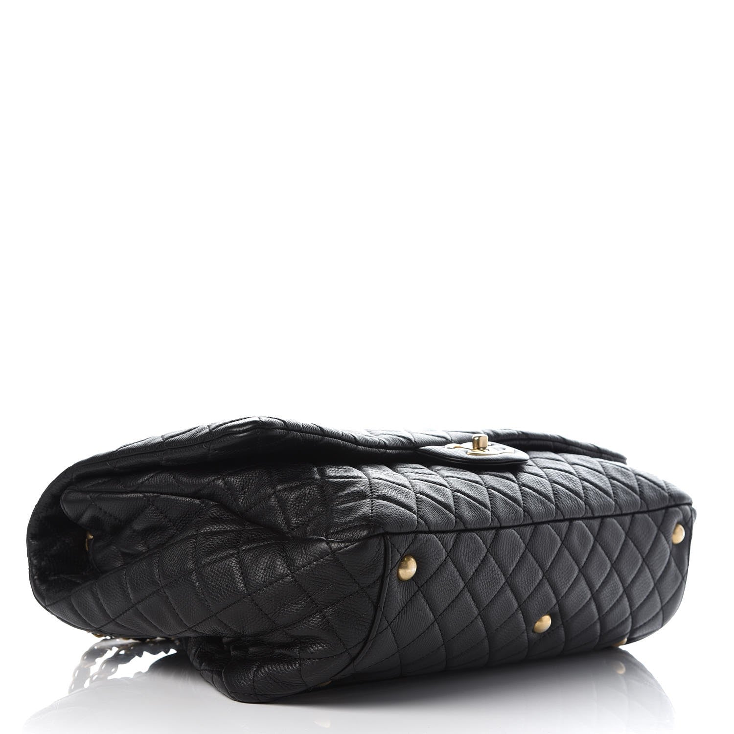 Chanel Calfskin Quilted XXL Travel Flap Bag Black 4 of 10