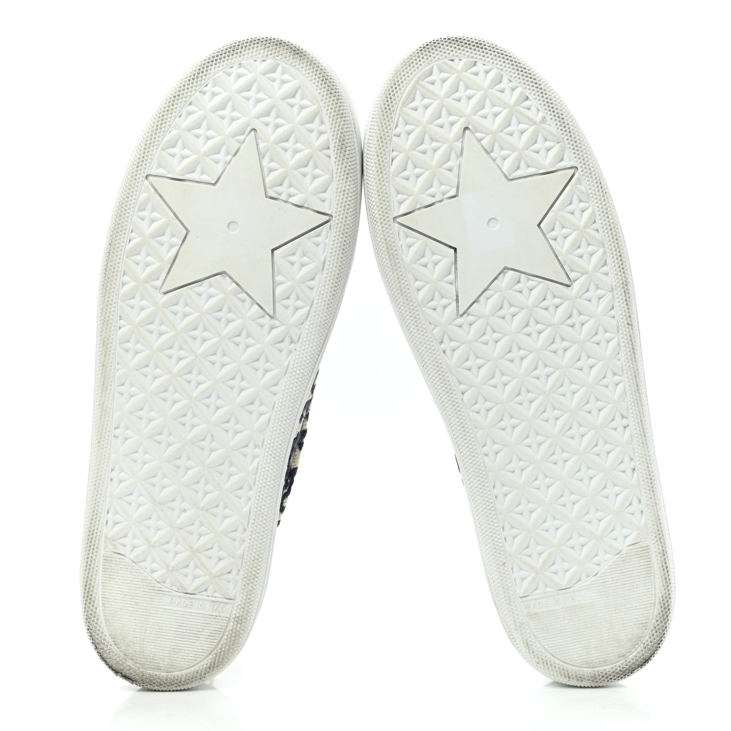 Christian Dior Canvas Oblique Embroidered Womens Solar Slip On Sneakers 41 Deep Blue 5 of 10