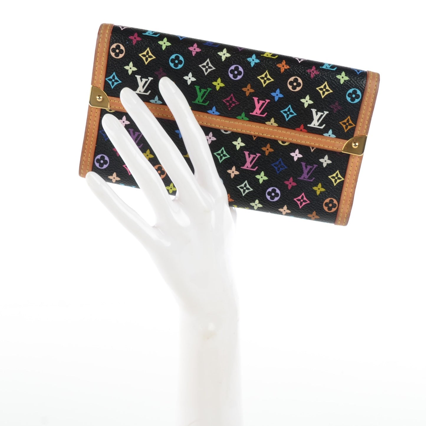 Monogram Multicolor Porte Tresor International Wallet Black