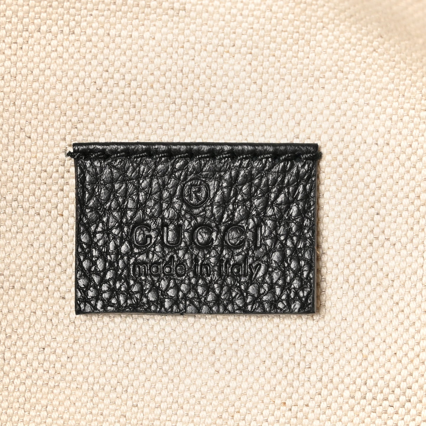Grained Calfskin Logo Belt Bag Black