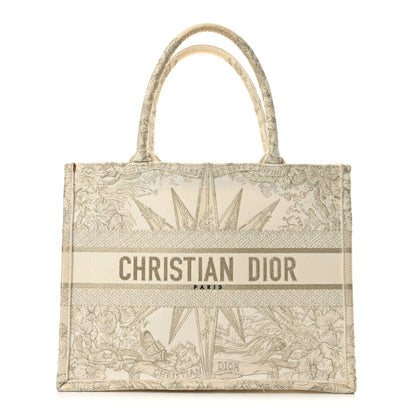 Christian Dior Canvas Embroidered Medium Rêve d'Infini Book Tote Gold 1 of 13