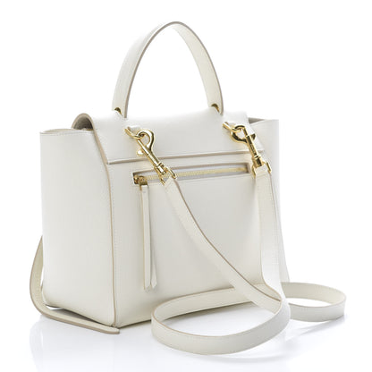 Celine Grained Calfskin Micro Belt Bag White 2 of 12