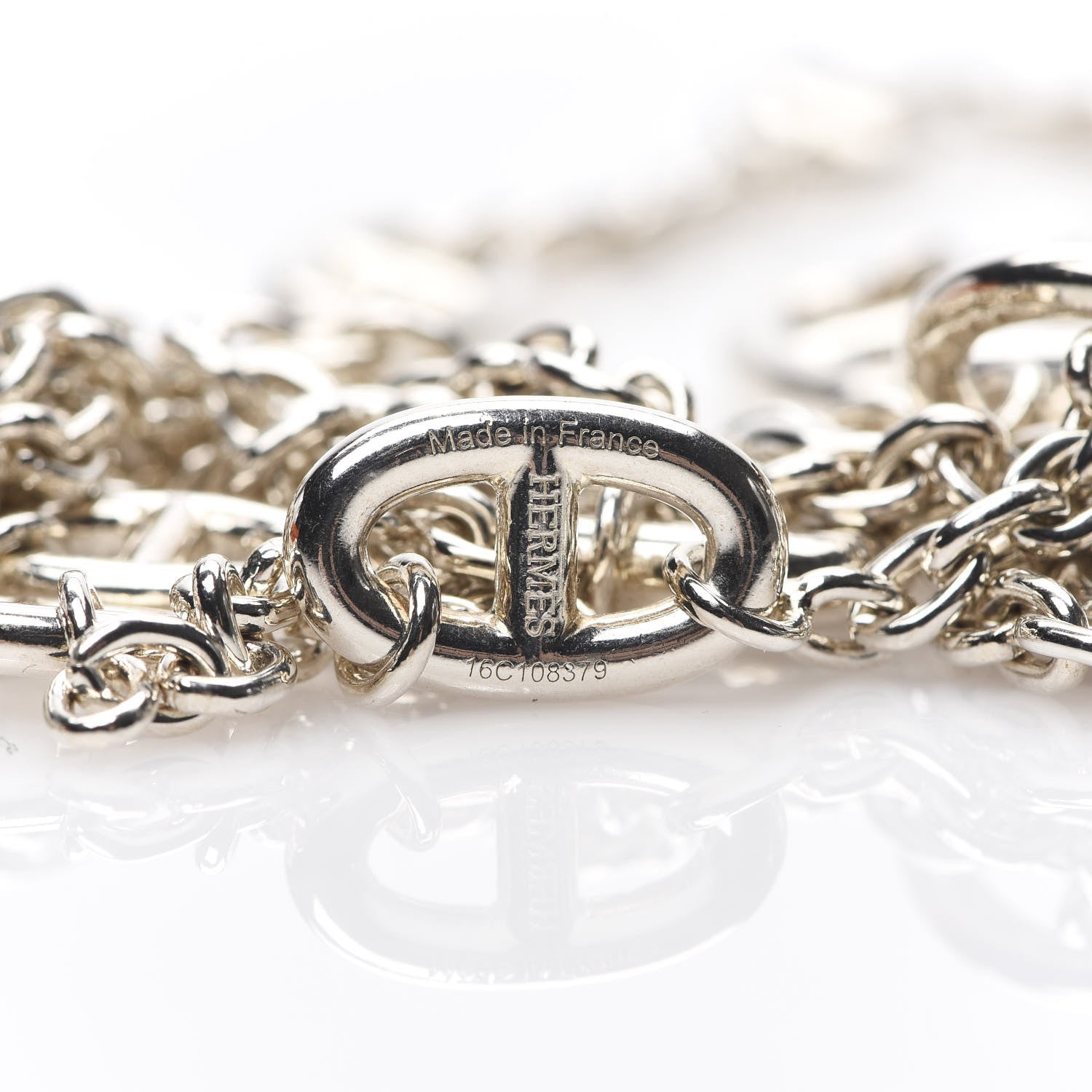 Hermes Sterling Silver Farandole Necklace 120 5 of 6