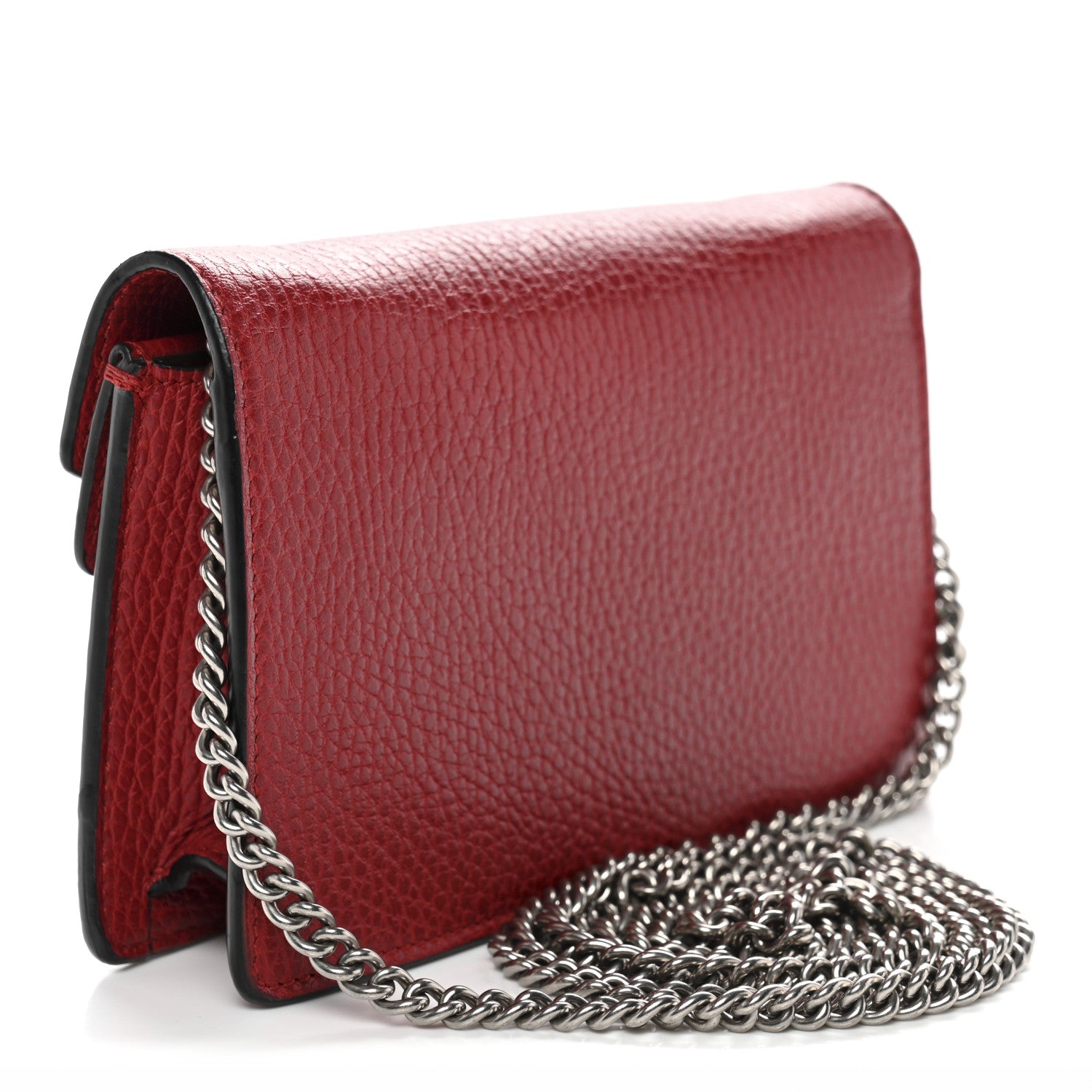 Gucci Calfskin Super Mini Dionysus Shoulder Bag Hibiscus Red 3 of 10