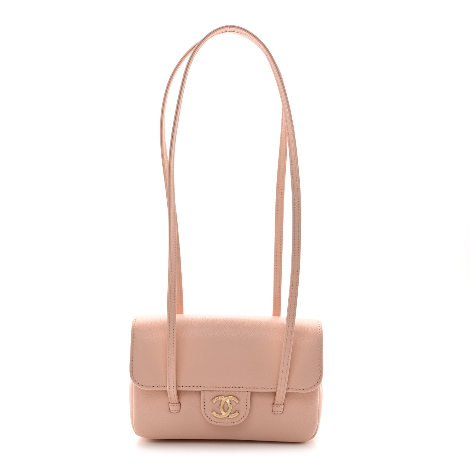 Chanel Shiny Caviar Mini Preppy Coco Shoulder Bag Light Pink 1 of 10