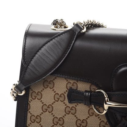Gucci Monogram Medium Emily Chain Shoulder Bag Dark Brown 8 of 12