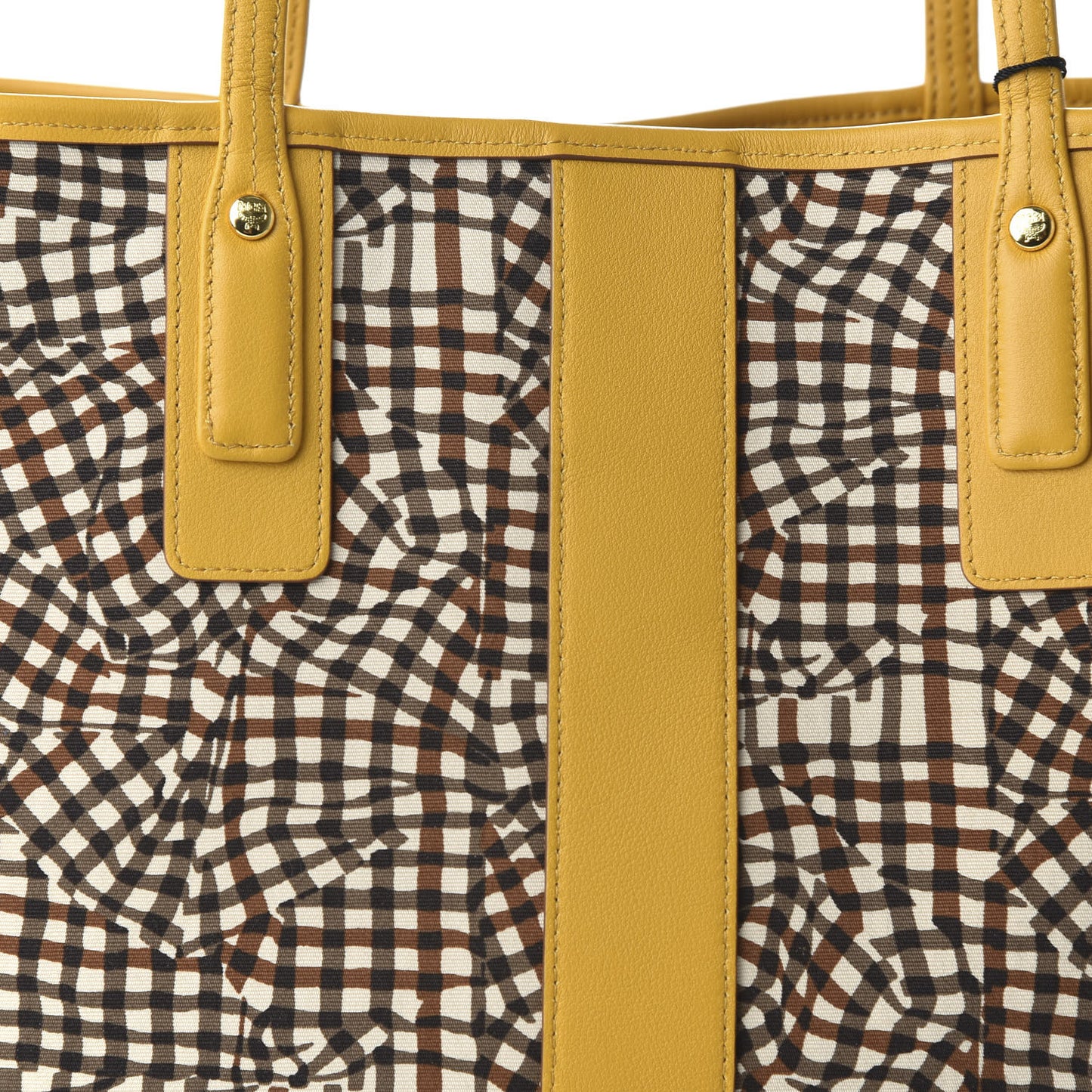 Visetos Medium Liz Reversible Shopper Tote Cognac Yellow