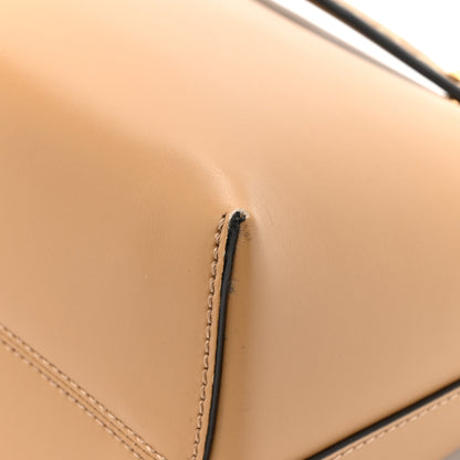 Fendi Vitello King Elaphe Python Print Logo Medium By The Way Boston Bag Miele Scuro Makeup 13 of 15