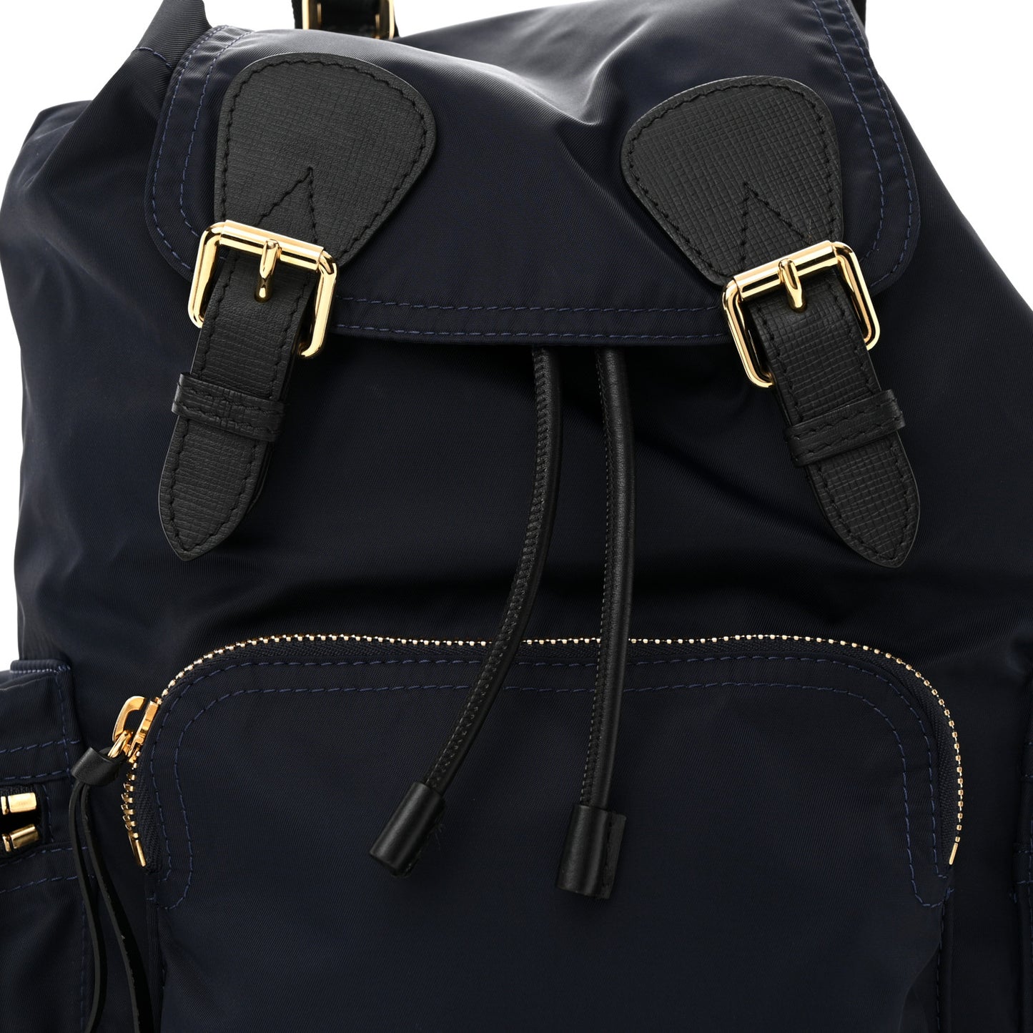 Nylon Small Crossbody Rucksack Backpack Ink Blue