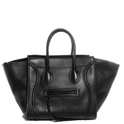 Celine Supple Calfskin Medium Phantom Luggage Black 1 of 8