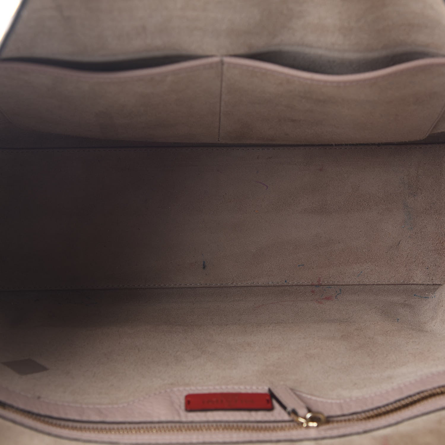 Valentino Garavani Grained Calfskin Rockstud Shoulder Tote Poudre 4 of 12