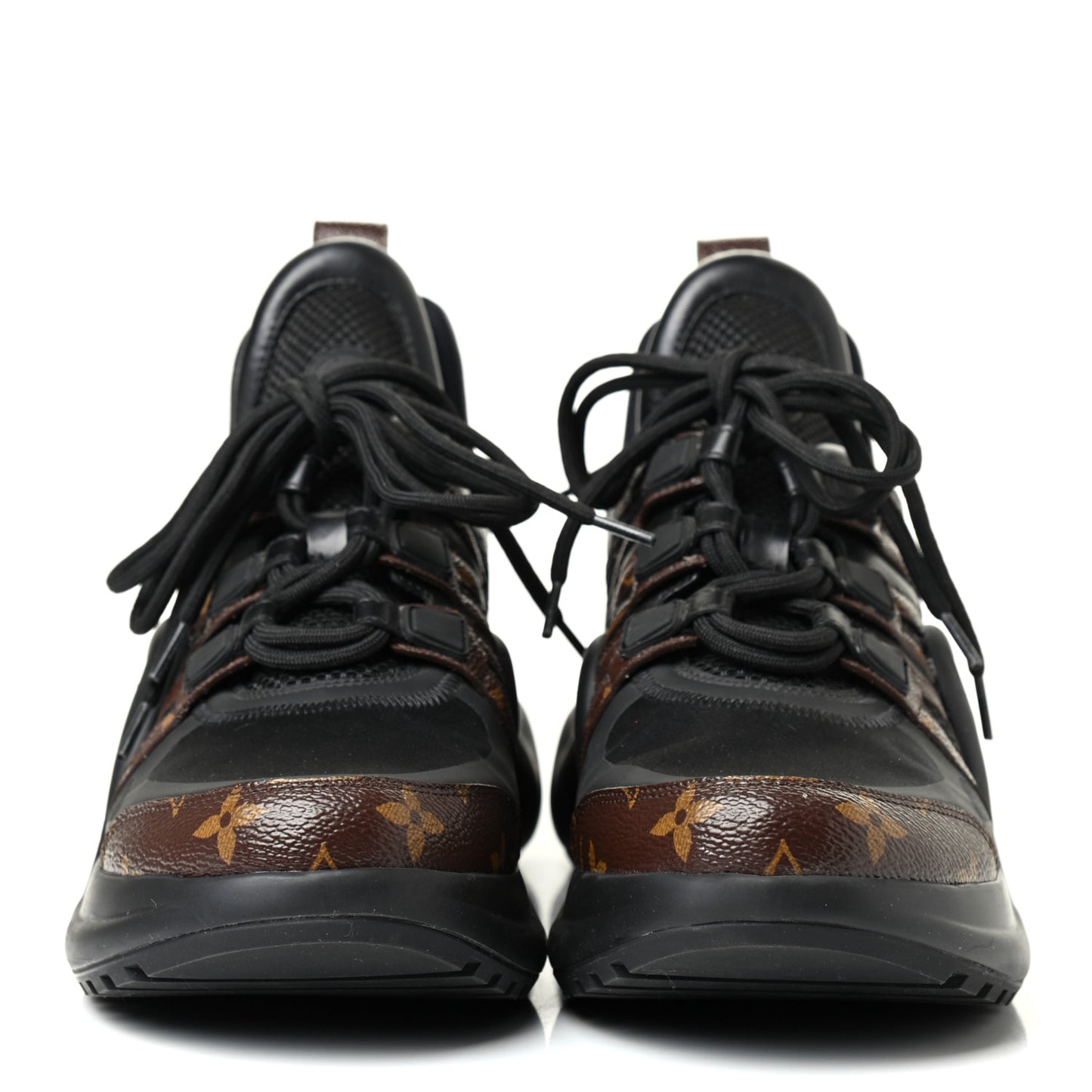Calfskin Patent Monogram LV Archlight Sneakers 41 Black